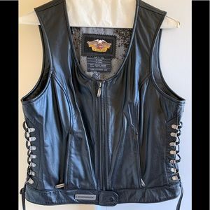 Women’s leather vest